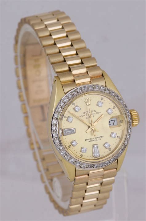 women's Rolex watch diamond bezel